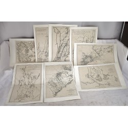 Eight Maps from the Atlas Volume of Life of George Washington